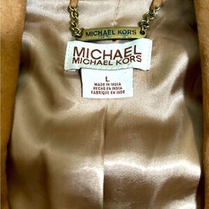 Michael Kors
Women's Single-Breasted Camel Suede Belted Trench Coat